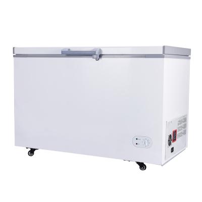 China Low Energy Consumption 12v 2v Compressor Commercial Deep Chest Freezer Solar 300l DC 100mm à venda