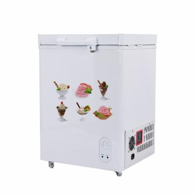 China Mini Freezer Solar Powered Table Top Open Single Door With Lock And Chest Main Freezer BD/Because-86 86L en venta