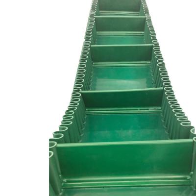 China 100 kg Green Industrial Rough Surface PVC Conveyor Belt 1.5mm Thickness for Food Shop for sale