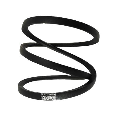 China Polyester Cord Reinforced Wrapped Hard Cording Groove Rubber V Belt for Cutting Needs for sale