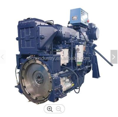 China Hot selling genuine and original water cooled diesel marine engine 326HP Weichai boat engine WD10C326-21 for sale