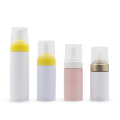 China Spring 150ml Outer Plastic Foam Face Detergent Pet Product Packaging Cosmetic Bottle for sale