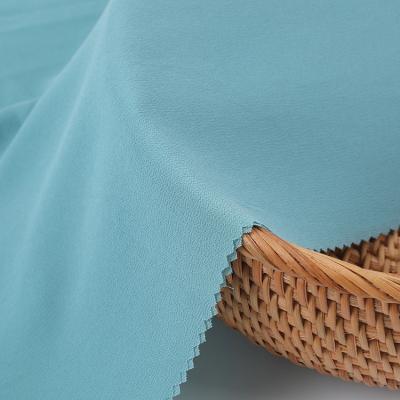 China QUICK DRY Customized Accept Solid Color Lightweight Woven 75D Chiffon Sheer Poly Fabric Plain for sale