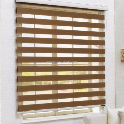 China Double Layer Roller Shade Zebra Elegant Home Decorative Roller Shades for sale