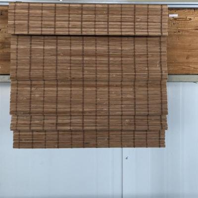 China Environmental Bamboo Roman Blinds With Cordless System for sale