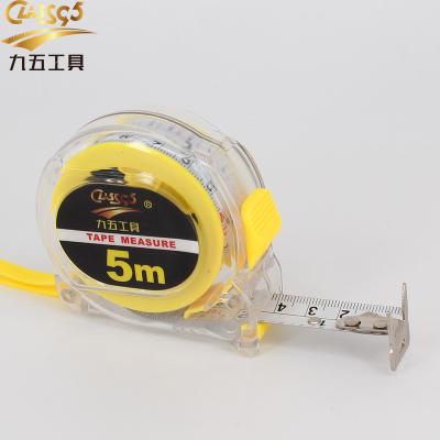 China ABS & New Stainless Steel ABS Clear Case 5m/16ft 3m Steel Tape Measure Tape Measure 7.5m for sale