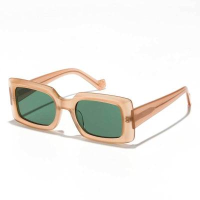 China 400 2021 Square Retro Big Color Cheap Fashion Lence Leaf Frame Anti-UV Sunglasses For Women And Men for sale