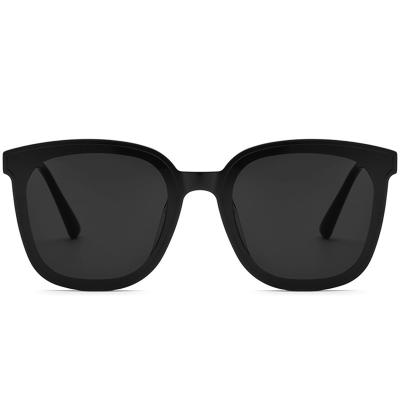 China Fashion Sun Glasses OEM Sun Glasses Black Square UV Protection Acetate Shades Sunglasses for sale