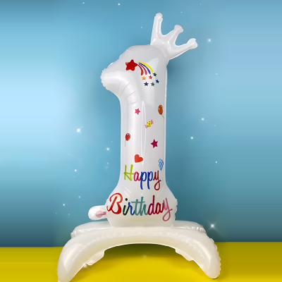 China Advertising Toy Advertising Toy BLN balloon 40 inch wholesale position number with crown balloon for birthday party decorations for sale