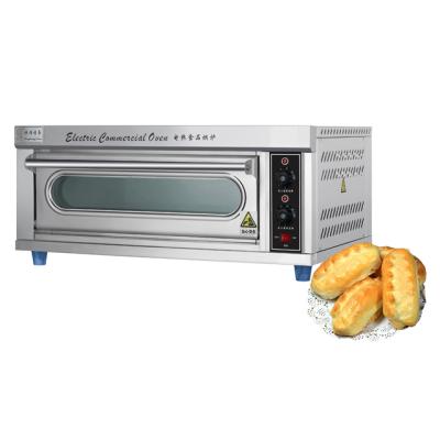 China Bakery Factory Equipment Direct Commercial Electric Baking Deck Pizza Bread 1 Deck 1 Tray Oven for sale