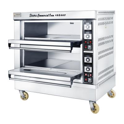 China Easy Operation High Efficiency Hot Sale Double Decks Biscuit Electric Pizza Oven Italy for sale