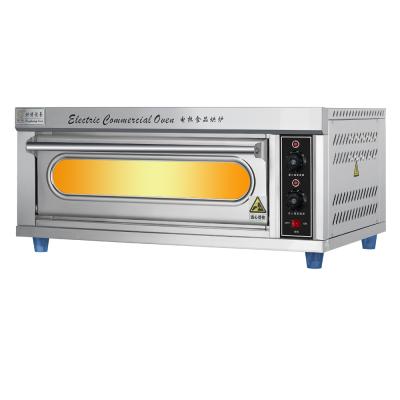 China Hot Selling Commercial Baking Equipment Commercial Baking Restaurant Used Stainless Steel Single Shell Deck 4.4kW Electric Oven for sale