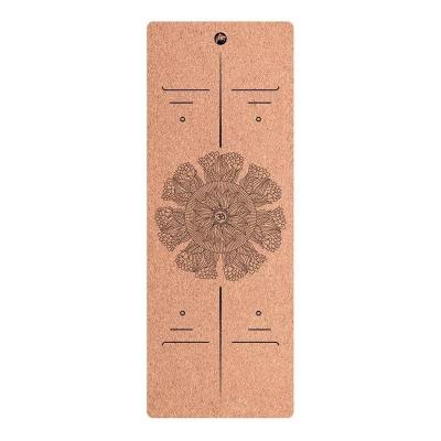 China Thermal transfer printing Natural Cork Material Yoga Mat, Patterned Design Cork Yoga Mat,  ECO-Friendly Yoga Mat,Gym Mat for sale