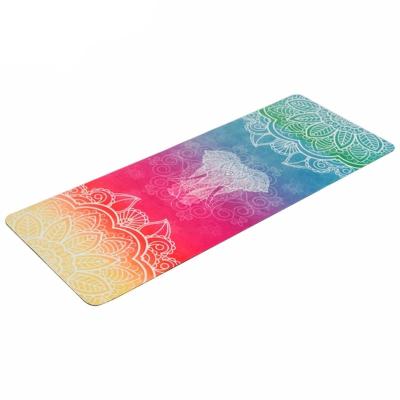 China Portable Suede Exercises Mat, Gymnastics Mats, Suede/ Microfiber surface Yoga mats, Color printed yoga mat manufacture for sale