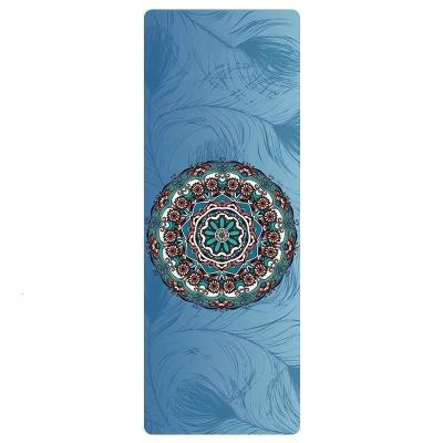 China Custom design printed Suede Yoga Mat, full color printing, Material suede,Washable Yoga Mat Eco Friendly for sale