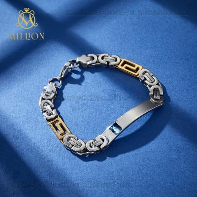 China Wholesale Custom Name Engravable Blank SLW8930 2022 Stainless Steel Engravable Blank Bracelet For Man for sale