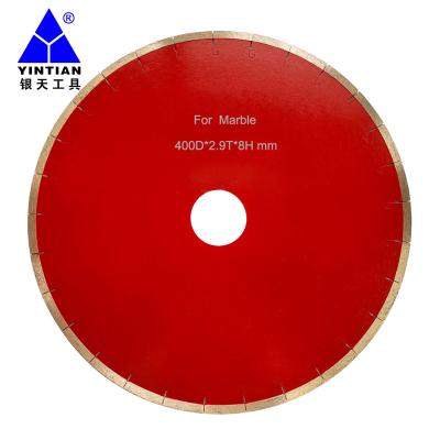 China High Cost Performance Hot Selling 16inch 400mm Diamond Marble Cutting Disc For Semi Hard Soft To Hard Marble for sale