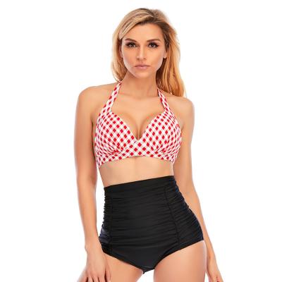 China Fashion High Waisted Swimsuit Two Piece Women's Breathable Bikini Swimwear for sale