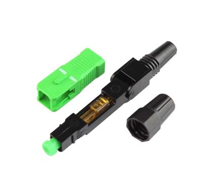 China FTTH Sc Apc Fast Connector Fast Single Mode Fiber Optic Fast Connector for sale