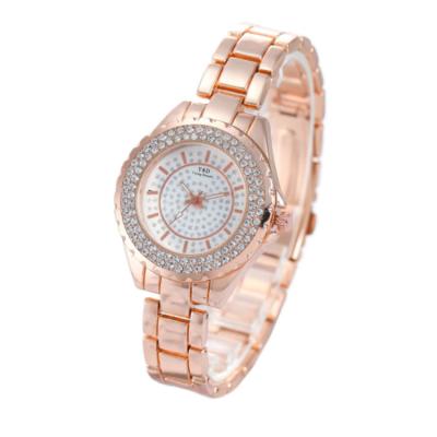 China Other 2022 fashion watch business watch simple temperament Gypsophila Diamond-studded steel belt quartz watch women ladies for sale