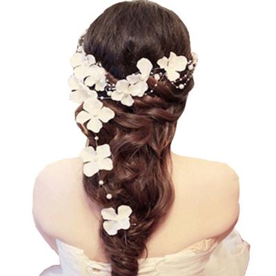 China Korean Handmade Hairpin Flower Hairpin Pearl Hairpin Girl Ladies Hairpin Jewelry Korean Japan and South Korea Crystal Headband Headdress for sale