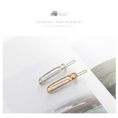 China Simple European and American style pin shape hairpin side clip bangs cut a word mini clip hair accessories hairpin headwear f for sale