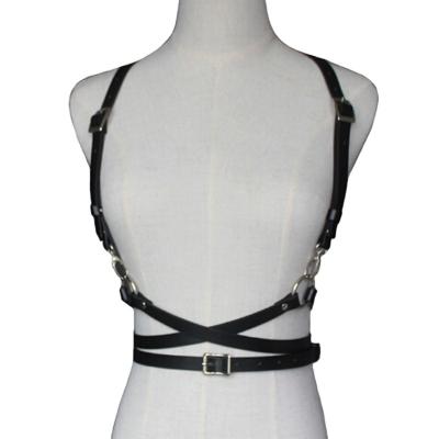 China Women Belt Fanshion Strap Retro PU Buckle Vest Smooth Leather Harness Waistband Sexy Handmade Decorative Shirt Punk Dress For Women for sale