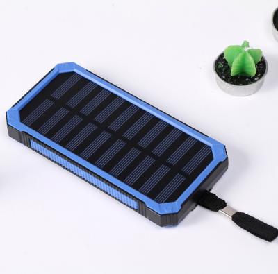 China Portable Solar Charger 20000mah High Capacity Solar Power Solar Panel Charging Dual USB Fast Power Banks Solar Power Bank for sale