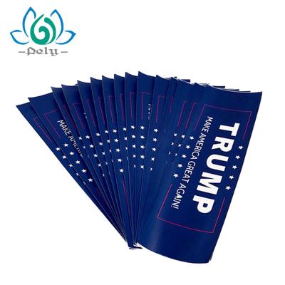 China Waterproof $100 Win Made In China Factory Vote Promotion Sticker Printing Trump Vinyl Custom Bumper Sticker for sale