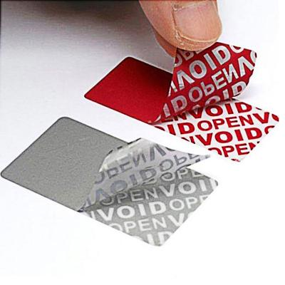 China Wholesale Security Win $100 Security Tape Sticker QR Code Tamper Obvious Zero Seal Sticker Shanghai China Label for sale