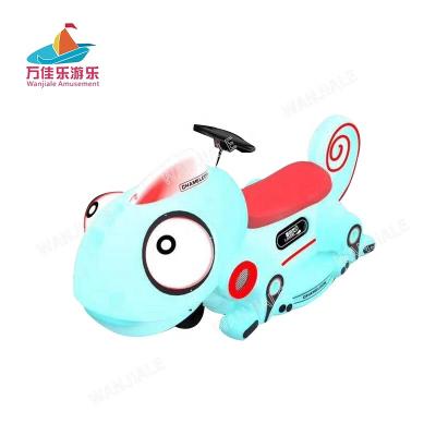 China Plastic Cost Effective Electric Coin Operated High Chameleon Kids Bumper Car Animal Ride For Sale for sale