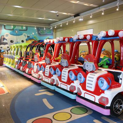 China Newest Cartoon Kids Rides Car Simulator With Battery Kids Electric Rides On 12V Cartoon Fiberglass Fun Rides With Play Game for sale