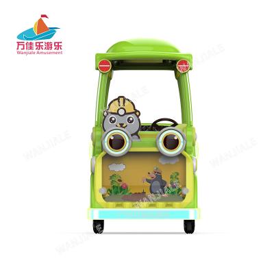 China Wanjiale Amusement Fairground Kid's High-end Battery Bumper Car Metal Ride With Shooting Fishing Racing Game for sale