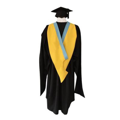 China UK Style University Of Bath Master Gown Bachelor Gown Comfortable School Uniforms 2022 Hot Selling for sale