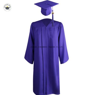 China Comfortable School Uniforms Wholesale High Quality Latest Fashion College Graduation Long Gown Bachelor Dress Purple Graduation Dress for sale