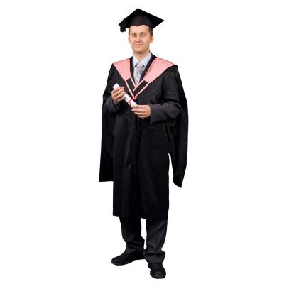 China Comfortable School Uniforms Good Quality Best Selling Customized Black Graduation Master Dress For School for sale