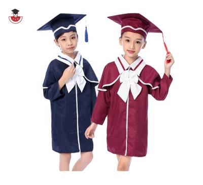 China Cozy School Uniforms Wholesale New Style Black Matte Luxury Kids Graduation Dress For Kids Preschool Graduation for sale