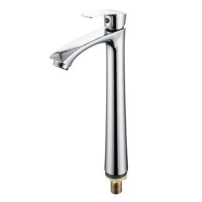 China Thermostatic Faucets Deck Mounted Large Body Single Hole Zinc Body Single Handle Cold Water Basin Faucet for sale