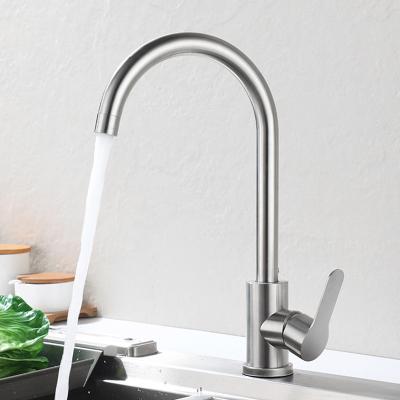 China High Quality Ceramic Metered Water Tap 304 Stainless Steel Mixer Taps Cartridge Faucets Kitchen Faucet for sale