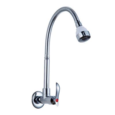 China Good Price Zinc Body Kitchen Faucet Faucets Thermostatic Wall Mounted Single Hole Single Handle Cold Water Pull Out Faucet Sink Faucet for sale