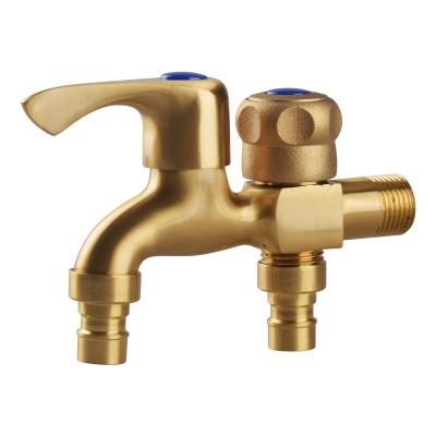 China Modern Wall Mounted Quick Open Single Handle Washing Machine Faucet Good Quality Brass Bibcock for sale