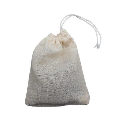 China Recyclable Eco Friendly Muslin Bags Reusable Cotton Drawstring Bags 100% Cotton Produce Bag for sale