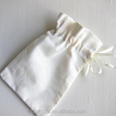 China Fashion Reusable Promotional Cheap Gift Muslin Bag Drawstring Cotton for sale