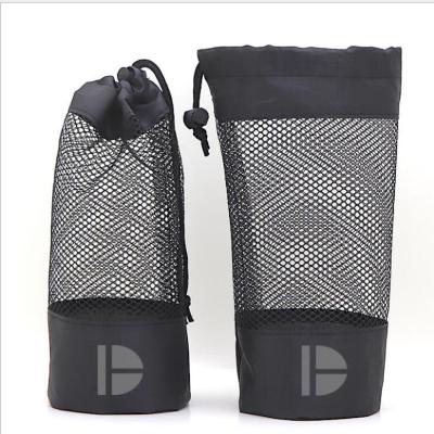 China Eco-Friendly Reusable Reusable Custom Black Mesh Nylon Drawstring Pouch Small Drawstring Bag for sale