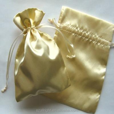 China Cheap Reusable Satin Drawstring Bag Printed Satin Jewelry Pouches Manufacturer for sale