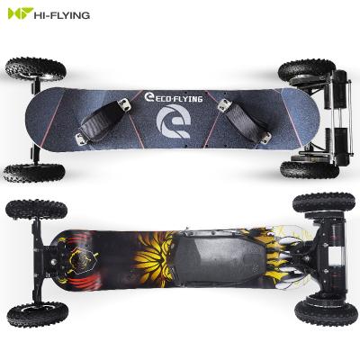 China European Youth Dropshipping Dual Remote Control Skateboard 1650W Motors 10Ah 9inch Battery 9inch Off Road Electric Skateboard Longboard for sale