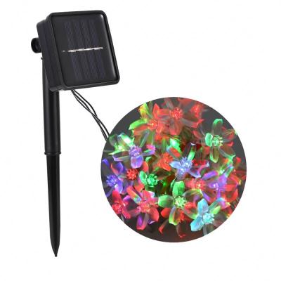 China Garden 50 LED Cherry Blossom String Light Solar Powered Garden Lights for sale