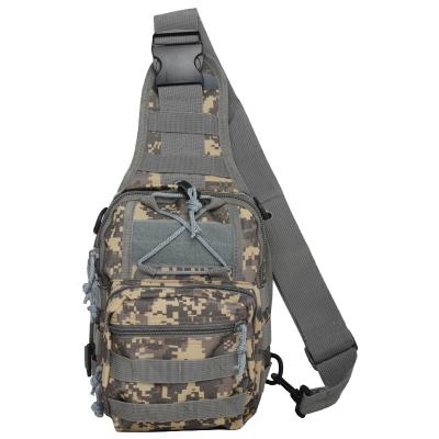 China Outdoor Tactical MOLLE 600D Polyester Molle Camouflage Sport Thru Chest Bag for sale