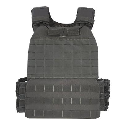 China Laser cut tactical fitness plate carrier workout equipment molle army military gym weighted crossfit vest for sale