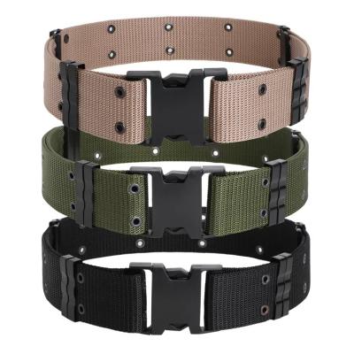 China Polypropylene 5.5cm Camouflage Wide Uniform Belt Camouflage Tactical Belt for sale